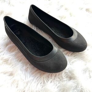 Crocs Mammoth Faux Fur Lined Ballet Winter Black WOMEN'S Flats size 11